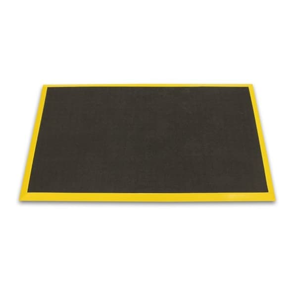 Ergomat Ergomat Bubble Down 2ft x 7ft Anti-Fatigue Floor Mat with 2in Yellow Bevels BDB0207-YB - main